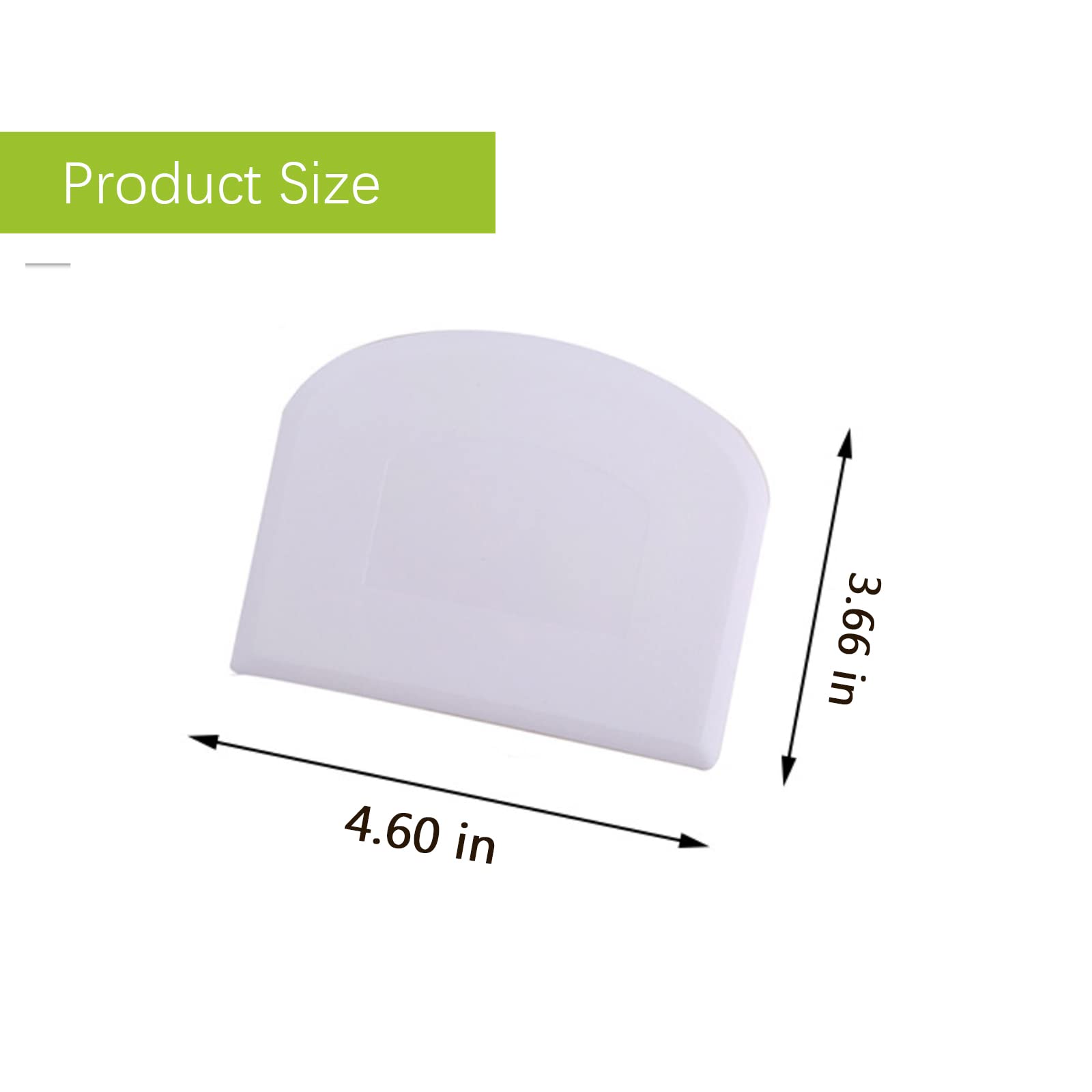 4 Pcs Kitchen Aid Dough Scraper Bowl Scraper Multipurpose Dough Bread Cutters Plastic Pastry Cutter Bowl Scrapers Flexible Plast