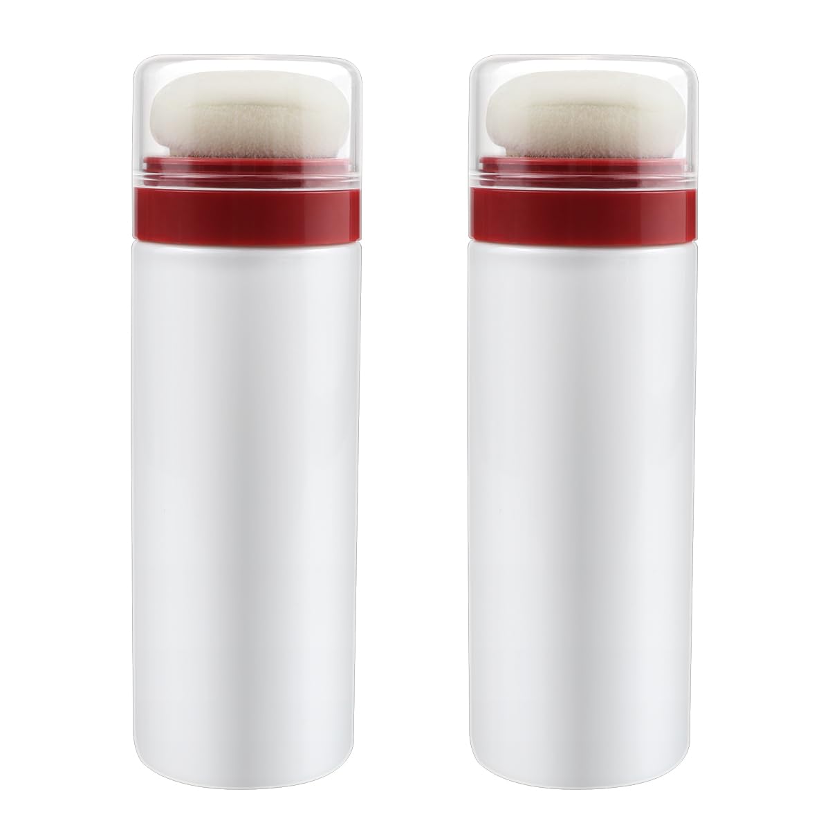 LNQ LUNIQI 2Pcs Empty Loose Powder Dispenser Bottle Portable Travel Powder Puff Case Baby Talcum Powder Puff Case Refillable Pow