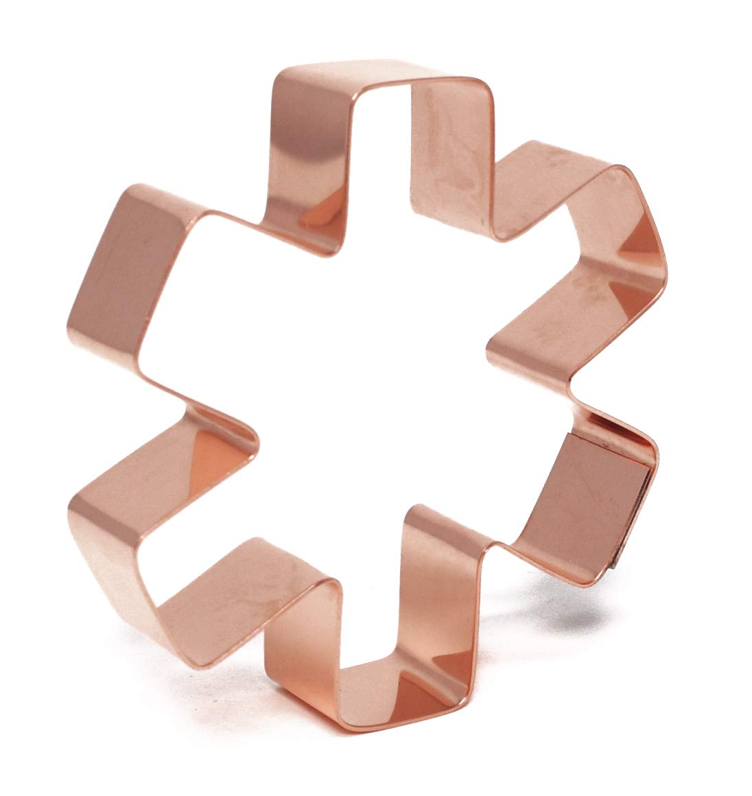 Small Star Of Life Symbol Copper Cookie Cutter
