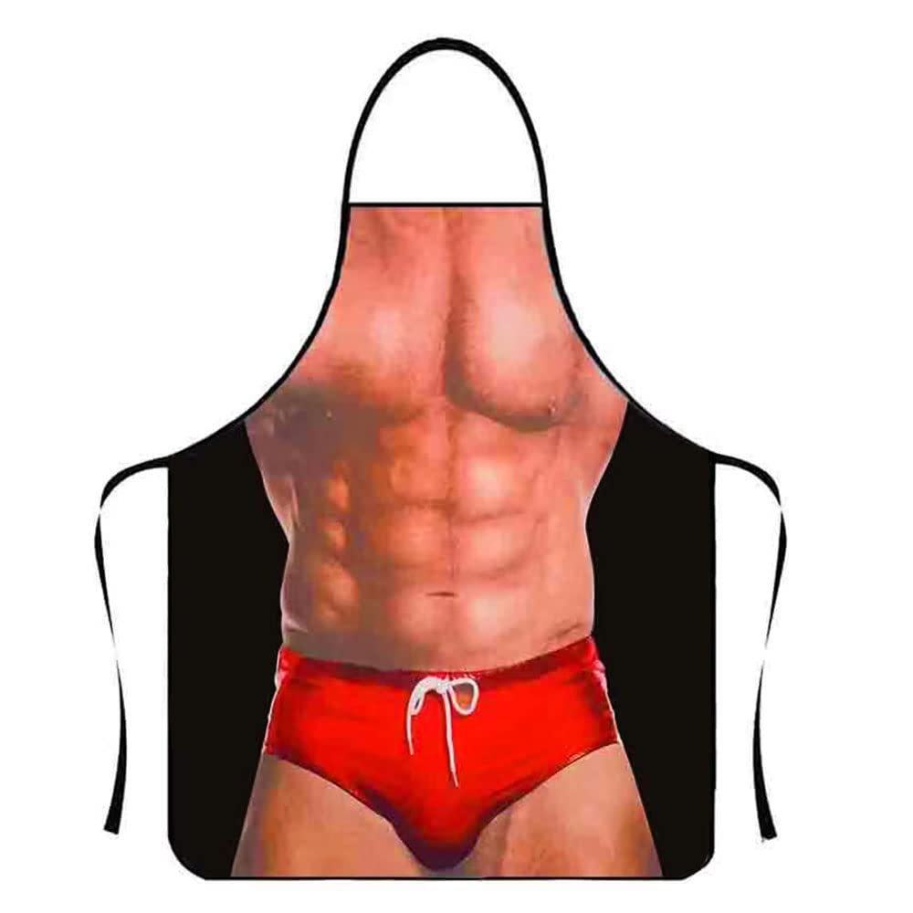 Yemyiqz Funny Apron For Men Women Chef Birthday Gag Prank Gifts Creative Kitchen Bbq Cooking Baking Grilling Party Joke Gifts (B
