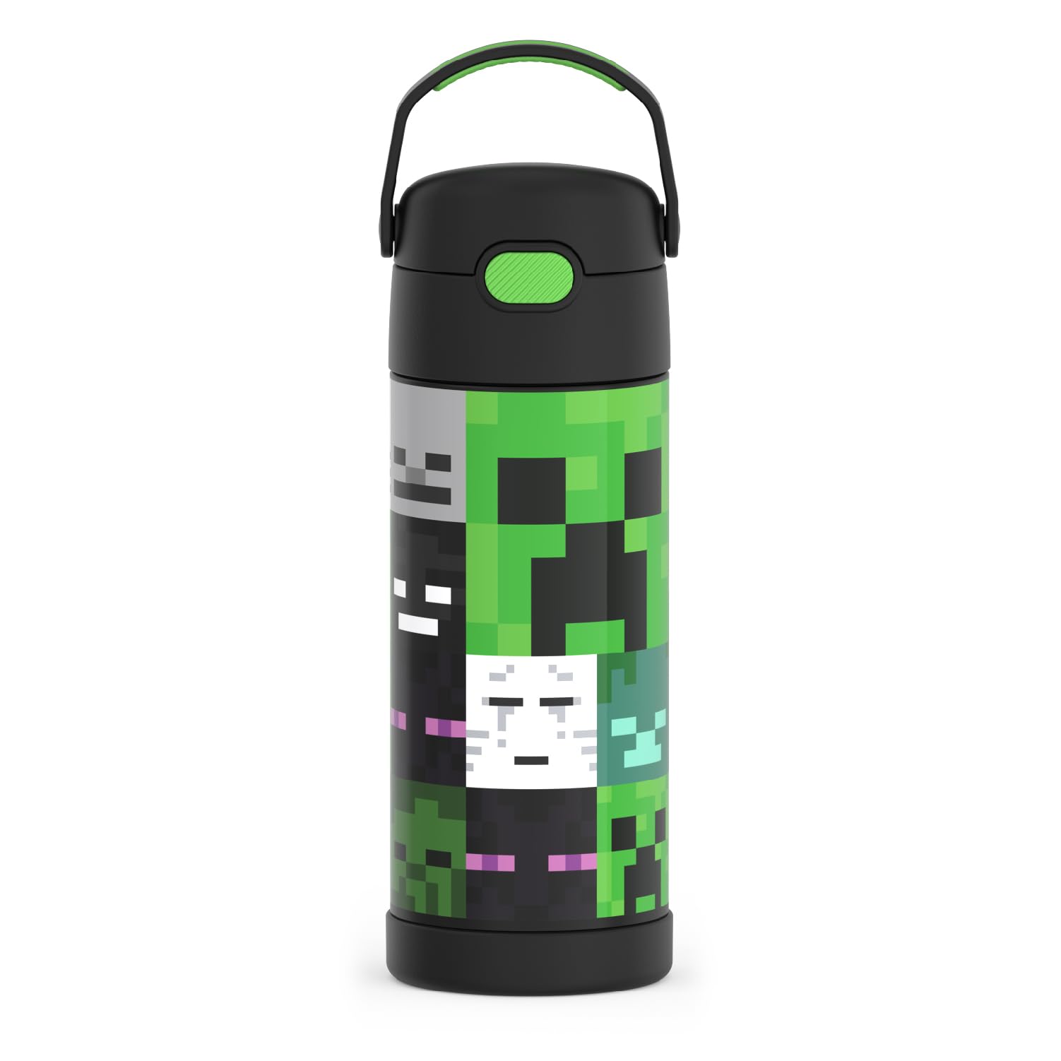 THERMOS 410mL Stainless Steel Licensed FUNtainer Bottle, Minecraft, 14 oz