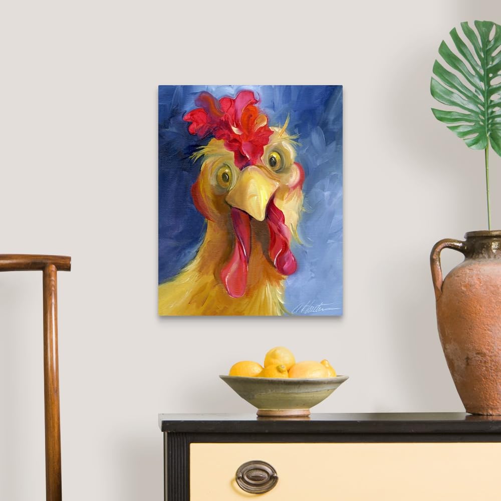 Canvas On Demand Are You Chicken Canvas Wall Art Print By Amy Hautman, Home Decor, Chicken, Wildlife Artwork, 16''X20''