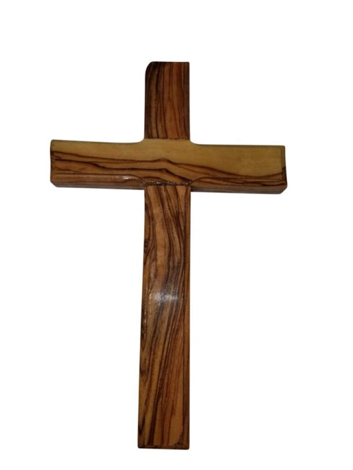 Bethlehem Gifts TM Handcarved Olive Wood Jesus Nazareth Wall Cross (10 inches)