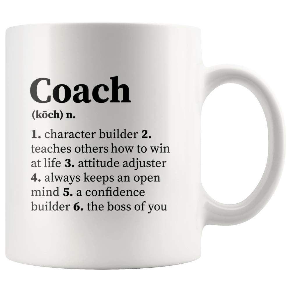 Coach Noun Definition Character Builder For Coach Team Manager Office Boss Appreciation Inspirational Novelty Ceramic Coffee Mug