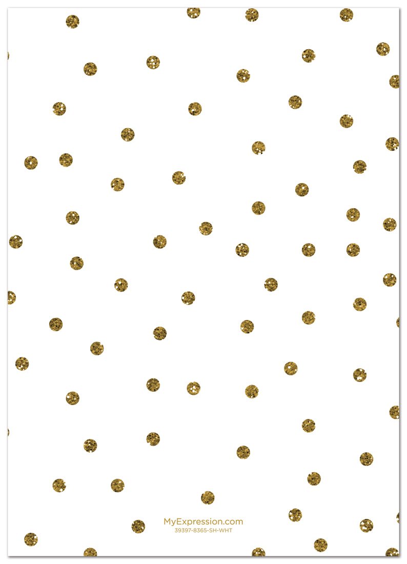 24 Cnt Bachelorette Scavenger Hunt Game (Faux Gold Glitter Foil On White)