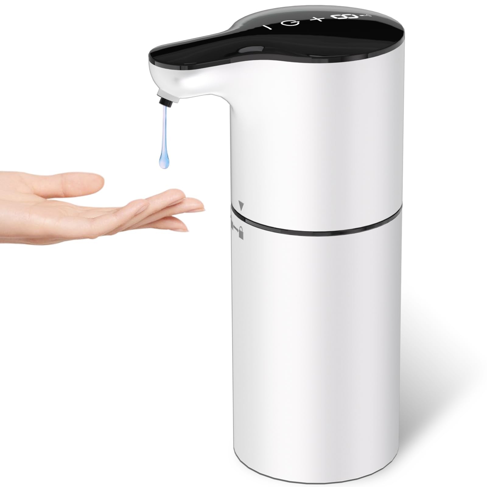 Yikhom Automatic Liquid Soap Dispenser With Auto Clean, 15.37 Oz Touchless Hand Soap Dispenser, 8 Volume Control For Gel & Liqui