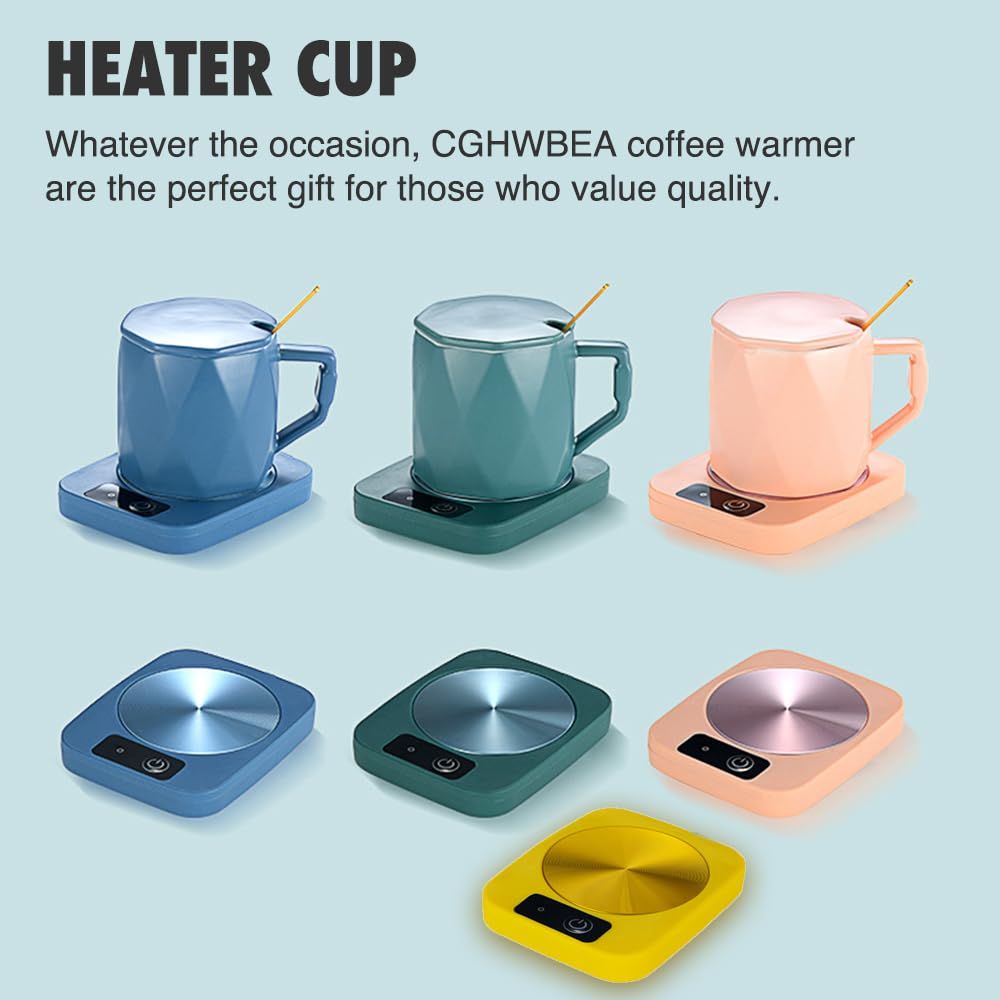 Coffee Mug Warmer For Coffee And Tea, Portable Cup Warmer For Travel, Office Desks, And Home Coffee Warmer For Cocoa, Milk, Tea,