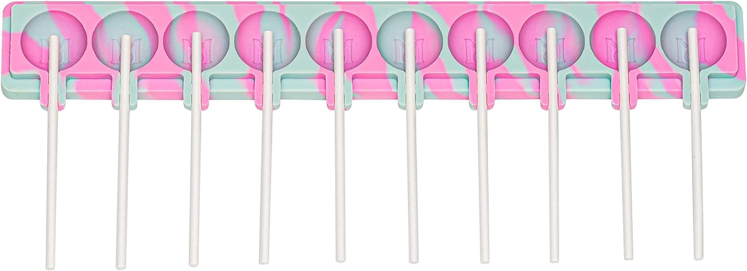 Magical Butter Machine Lollipop Silicone Non-Stick Gummy Trays For Hard Candy Chocolate Molds And Soaps (Multicolored)