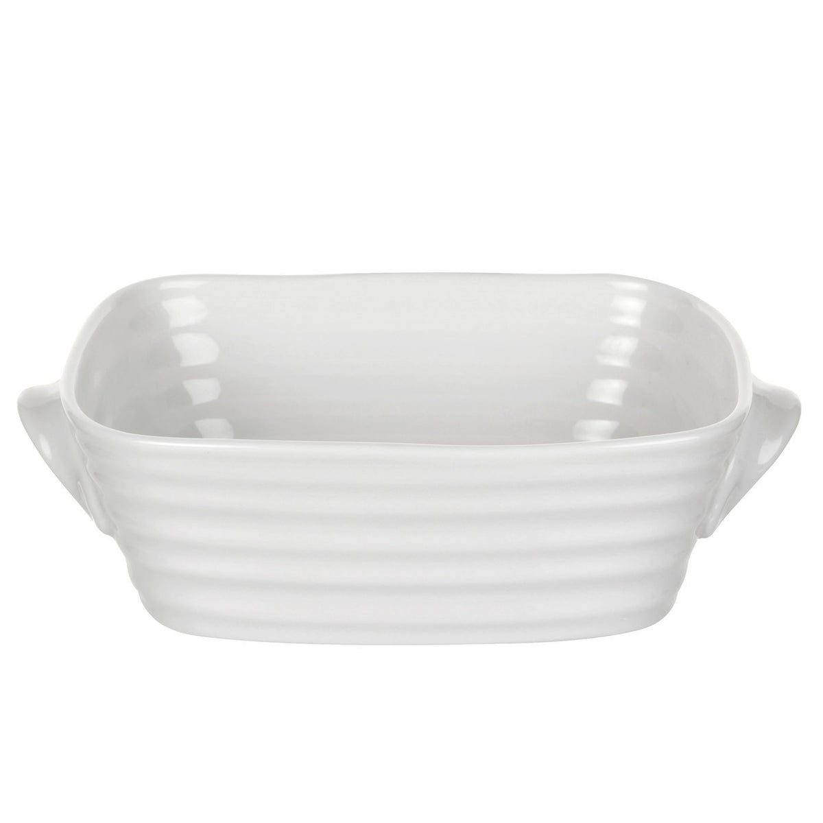 Portmeirion Sophie Conran White Mini Rectangular Baker | 4 X 6 Small Oven To Table Baking Dish | Made Of Fine Porcelain | Microw