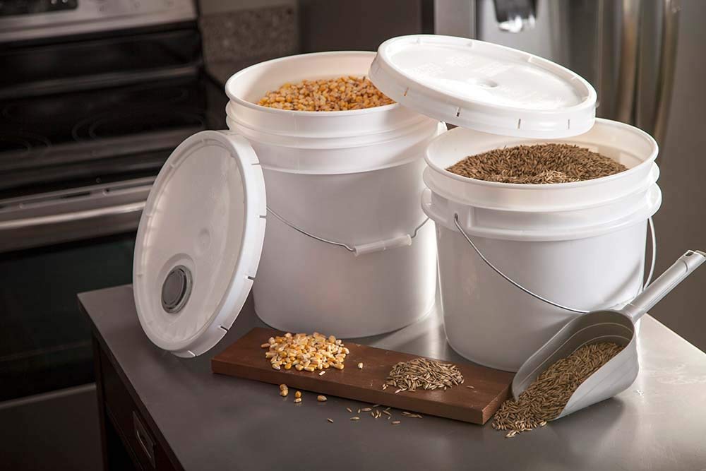 Epackagesupply 3.5 Gallon Bucket With Lids, Food Grade Storage, Premium Hpde Plastic, Bpa Free, Durable 90 Mil All Purpose Pail,