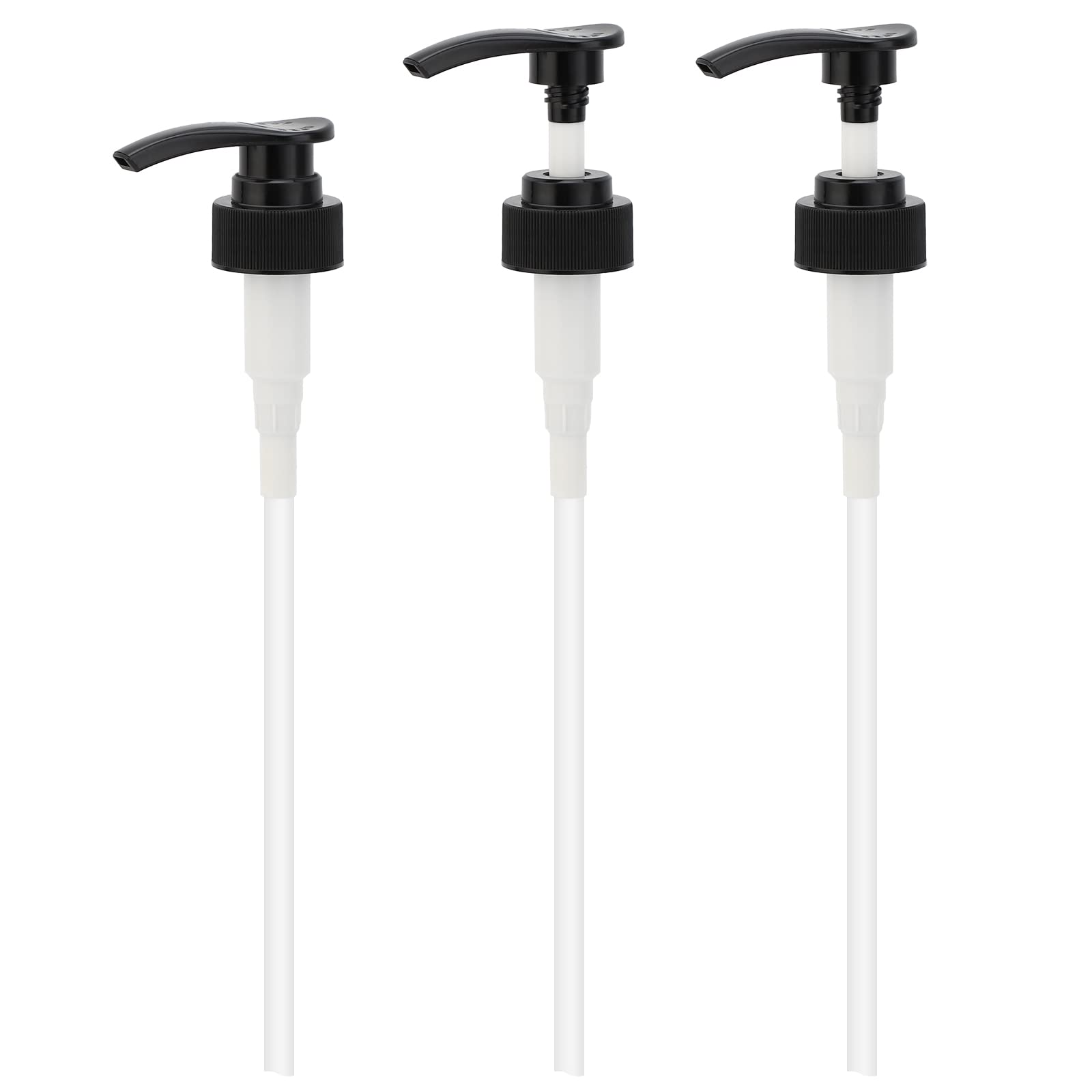 Segbeauty Lotion Dispenser Pump Head, 3 Pack Shower Bottle Pump Replacement, Plastic Tube Pump Top Set Fits Bottle Neck 1.2In Sh