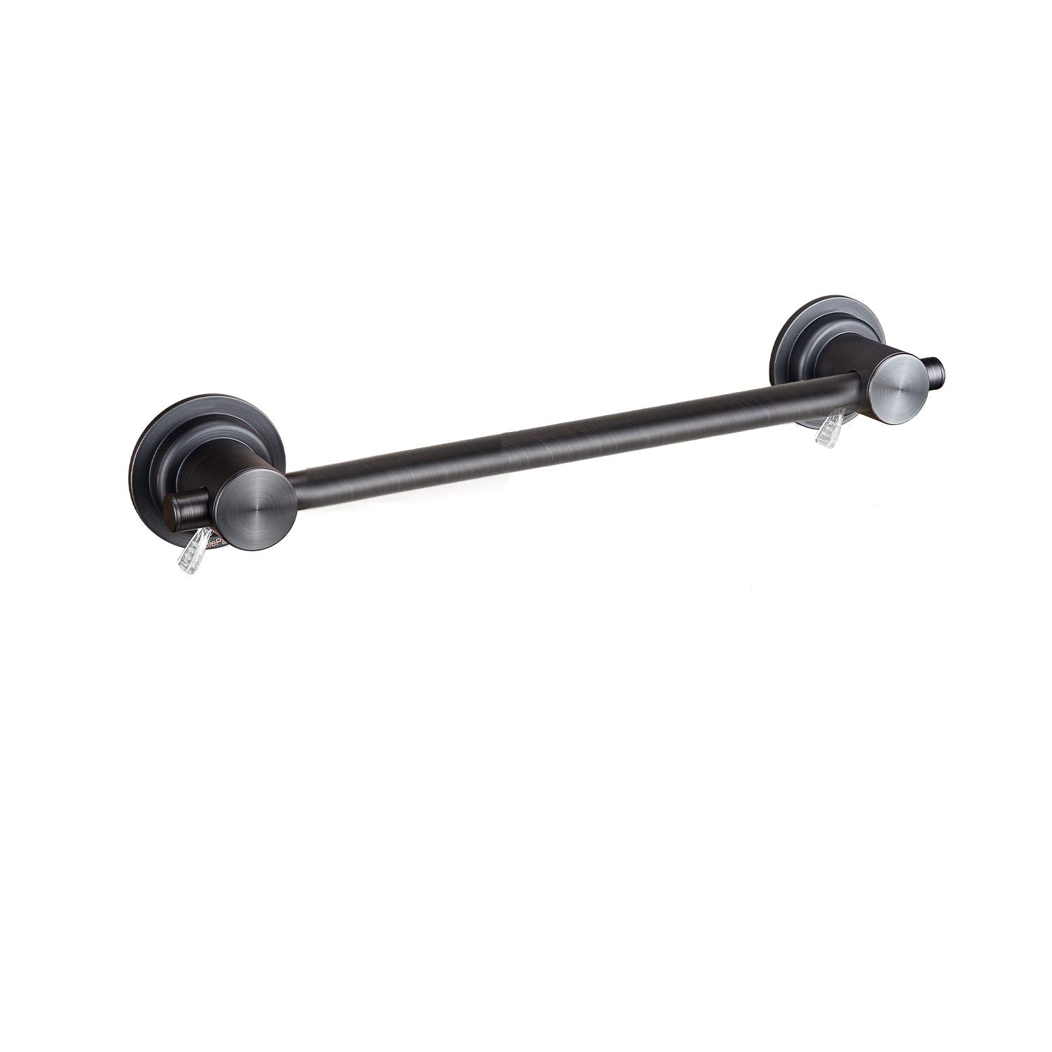 JiePai 24 inch Vacuum Suction Cup Towel Bar Removeable Shower Mat Rod Shower Door Adhesive Towel Bar Suction Towel Rack (Oil Rubbed Bronze  24inch)