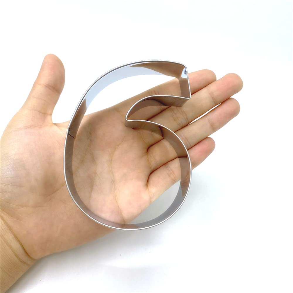 Liliao Number 6 Cookie Fondant Biscuit Cutter For Birthday/Anniversary/Special Day - 2.7 X 3.6 Inches - Stainless Steel