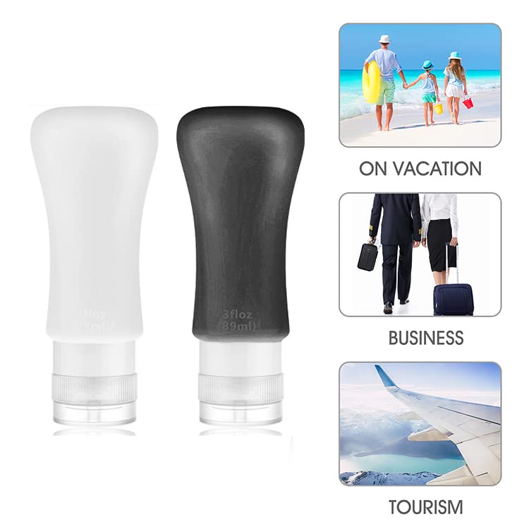 18 Pack Travel Bottles,3Oz 2Oz Leak Proof Travel Accessories Toiletries,Travel Shampoo And Conditioner Bottles,Perfect For Busin