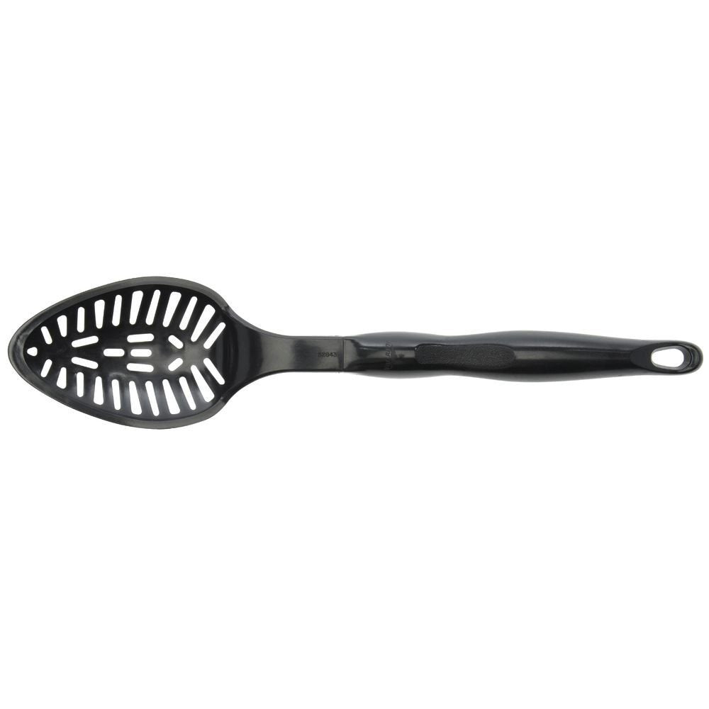 Vollrath 84320 13 1/4'' High Heat Nylon Slotted Spoon, Black