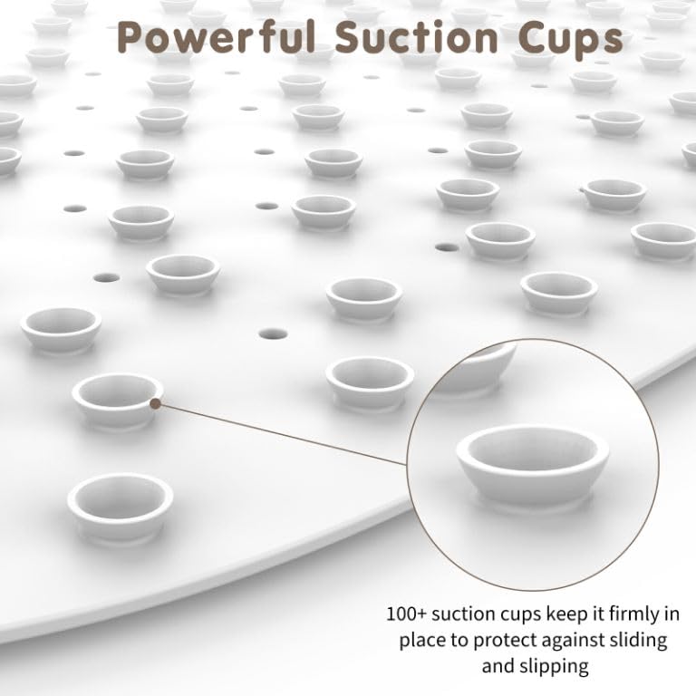 Baby Bath Mat Non Slip, Toddler Bath Mat, 30 * 18 Inch Bath Mat For Tub Non Slip Kids, Eco Friendly Rubber No Chemical Smell, Su