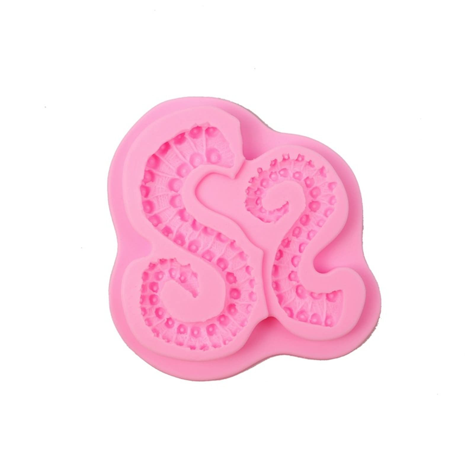 Mausong Sea Octopus Tentacles Silicone Mold Cake Border Fondant Molds Cake Decorating Tools Candy Clay Chocolate Gumpaste Moulds