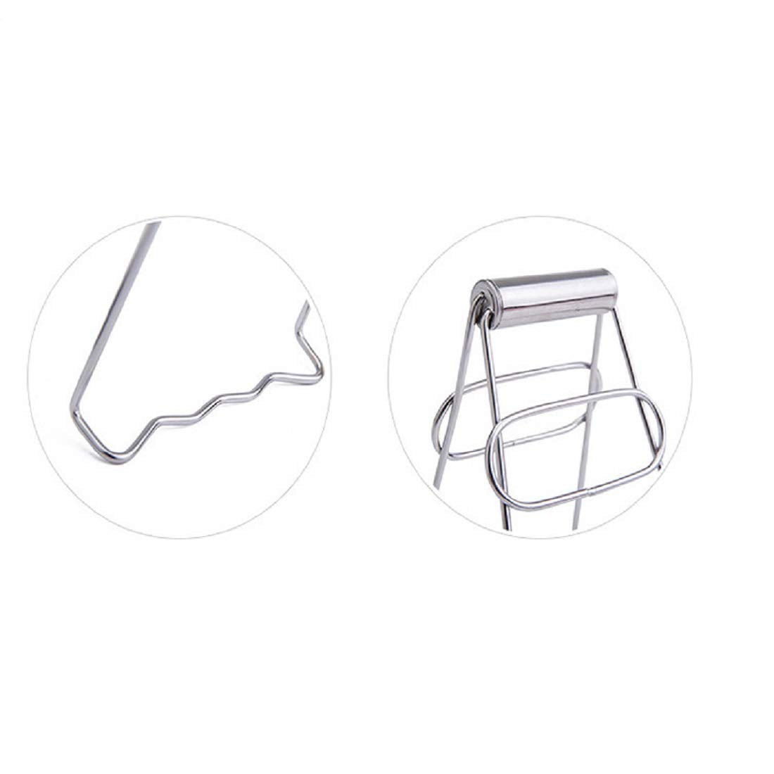 Olirexd Universal Kitchen Stainless Steel Plate Lifter, Folding Hot Dish Plate Bowl Clip Plate Retriever Tongs