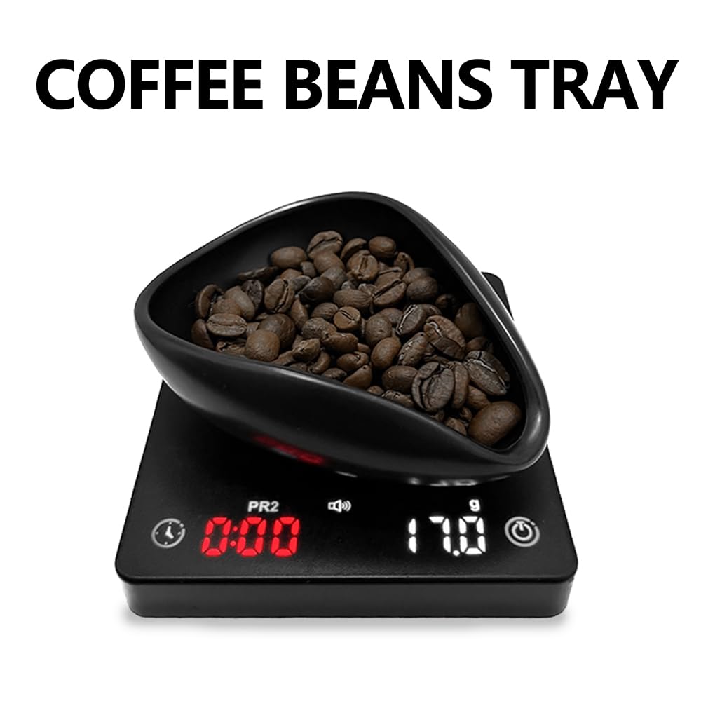 Ulirds Coffee Bean Dosing Cup And Spray Bottle Kit For Espresso,Coffee Bar Accessories,Ceramic Single Dosing Tray For Coffee Or