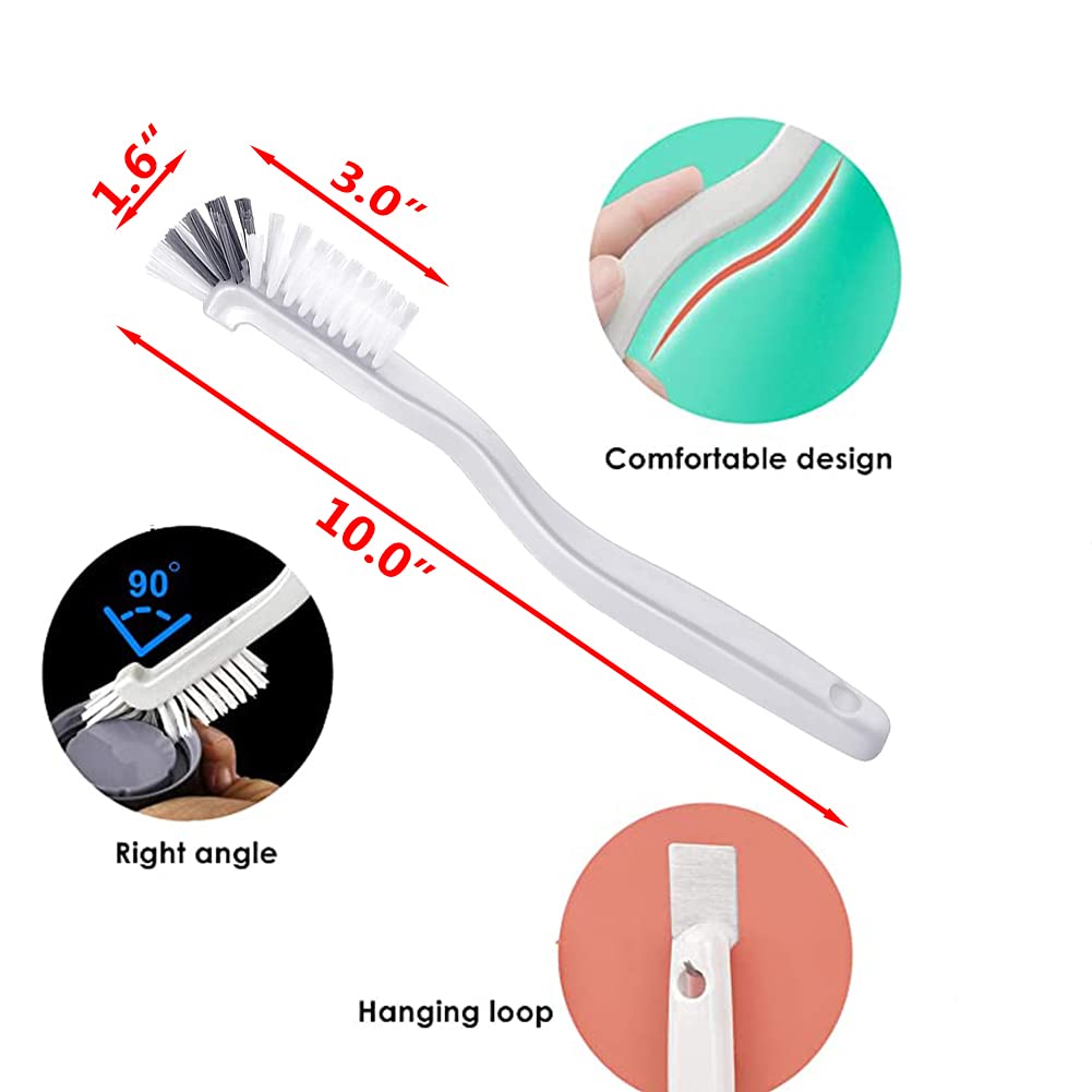 Elane 10 Pcs Dish Scrub Brush Small Scrub Brushes For Cleaning,Kitchen Scrub Brush For Dishes,Corner Scrub Brush