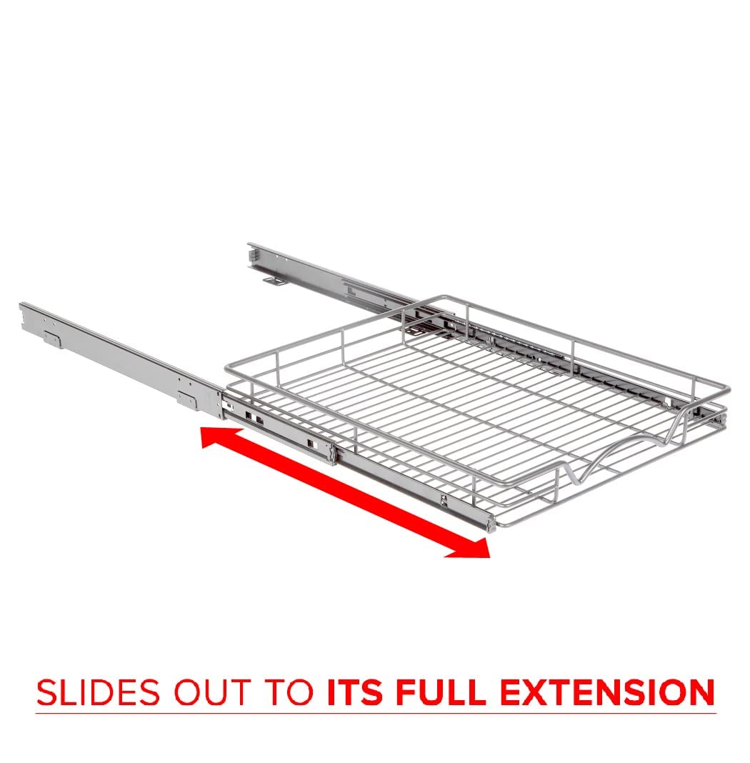 Holdn Storage Pull Out Cabinet Organizer, Heavy Duty Caddy W/Lifetime Limited Warranty -17   W X 21   D - Requires At Least 18-1