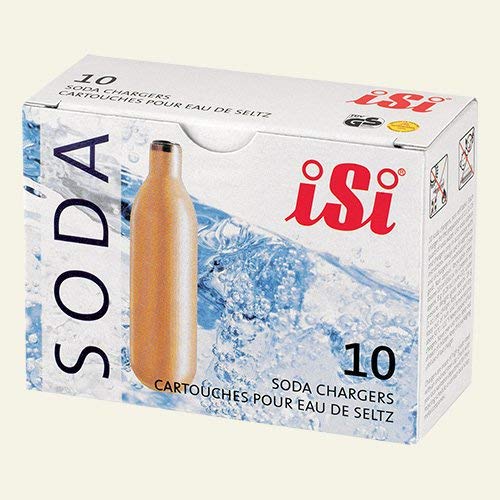 Isi 10-Pack Soda Chargers, Gold