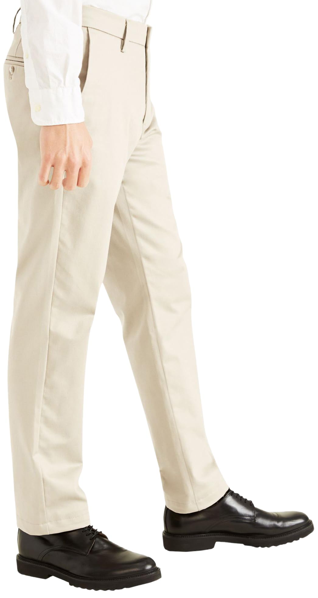 Dockers Mens Slim Fit Signature Khaki Lux Cotton Stretch Pants, Cloud, 30W X 29L