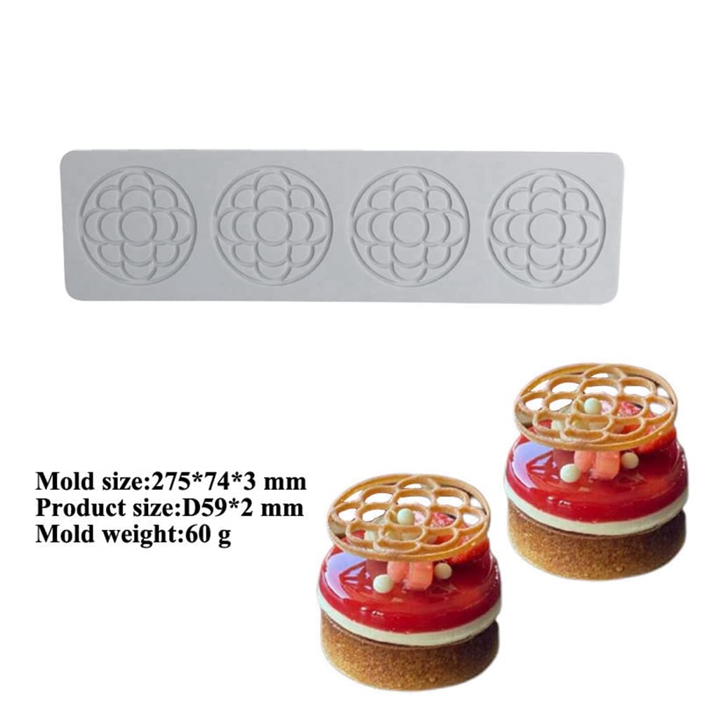Flower Shape Silicone Mold 3D Flower Fondant Lace Pad Cake Silicone Mold Cake Fondant Silicone Mold Fondant Clay Mould For Sugar