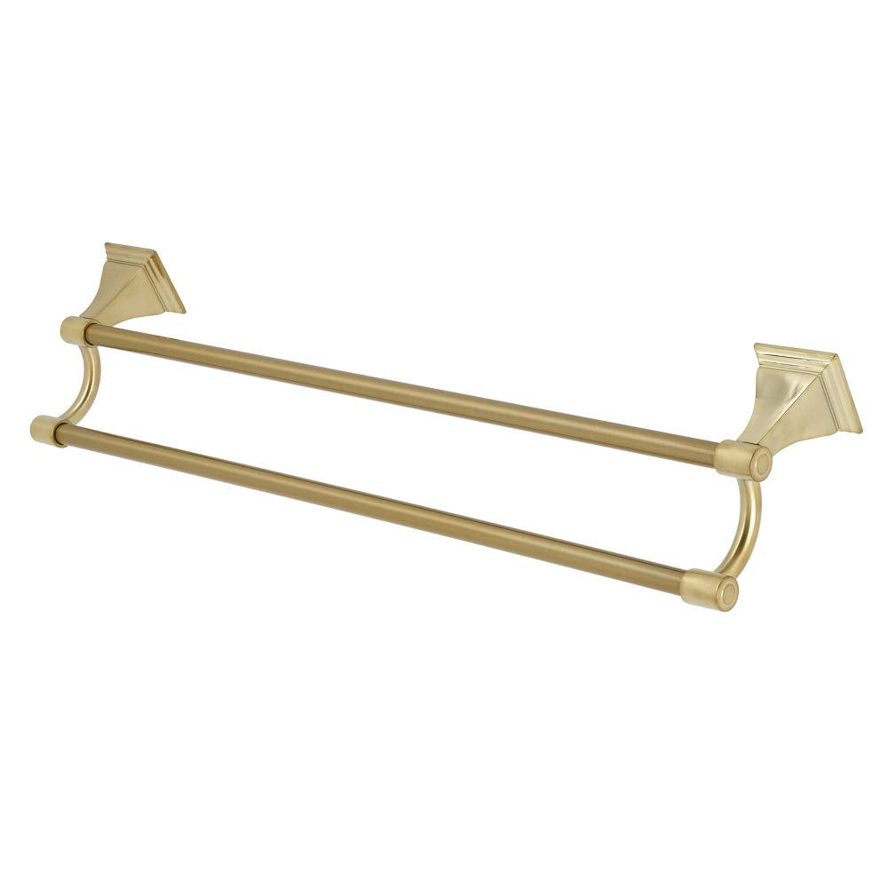 Kingston Brass BAH6123BB Monarch 24-Inch Dual Towel Bar  Brushed Brass