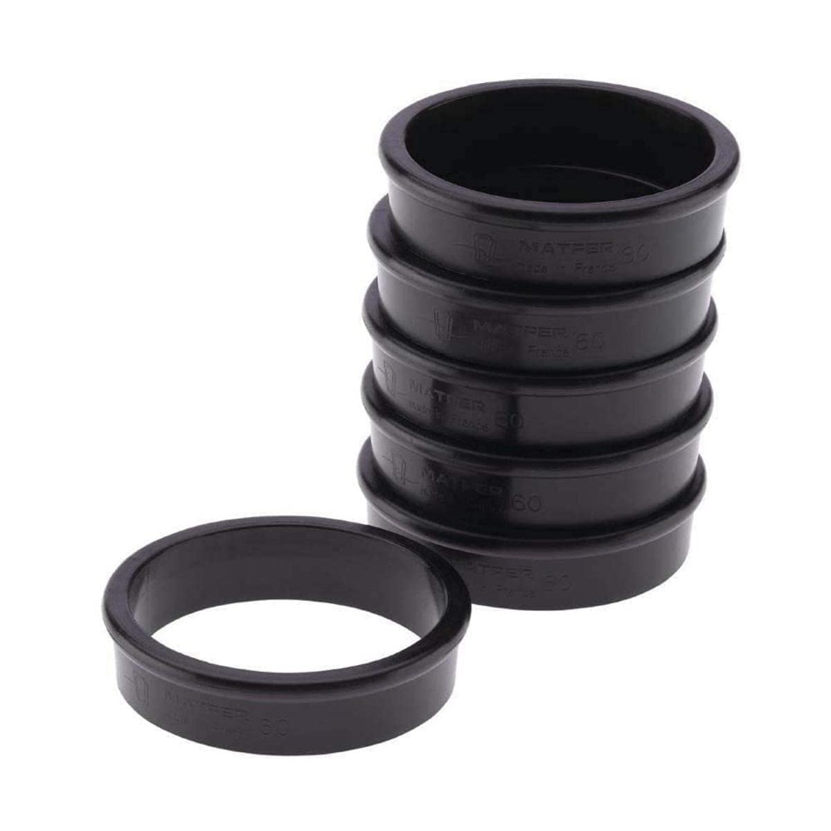 Matfer Bourgeat 346701 Exoglass Tart Rings, 2-1/3-Inch, Black