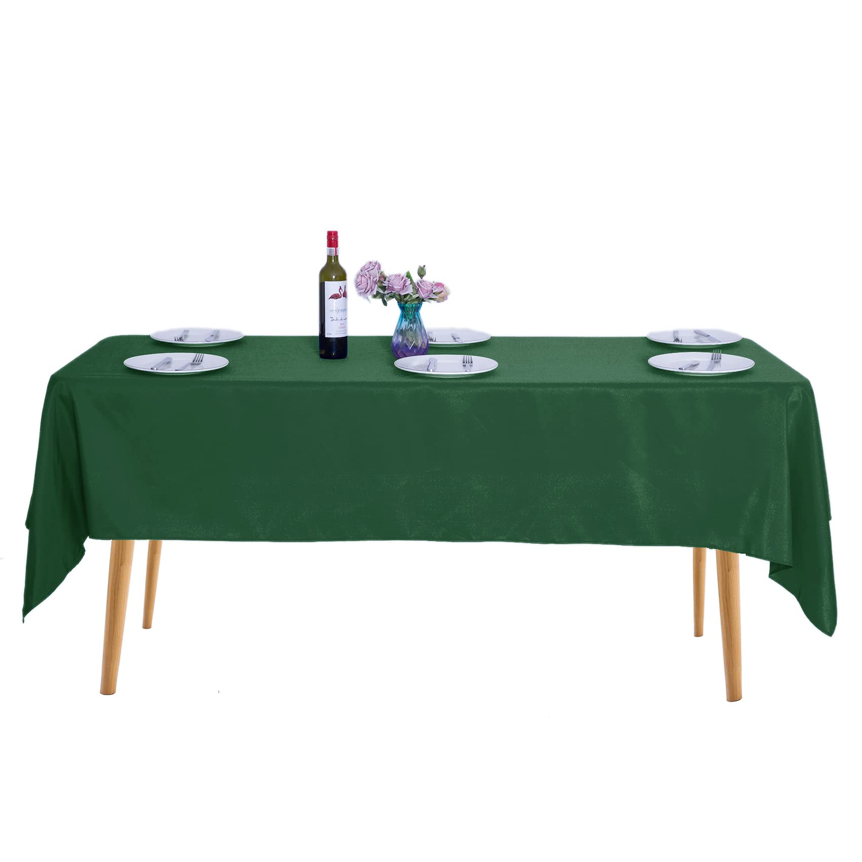 Ascoza 2Pack 60X120 Inch Hunter Rectangular Tablecloth 6 Feet Table Cloth In Polyester Fabric For Wedding/Banquet/Restaurant/Par