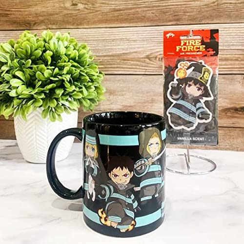 Stunned Mind Fire Force Fire Company 8 Glow in the Dark 11 oz Coffee Mug - Knights of the Ashen Flame Beware, Shinra & Friends U