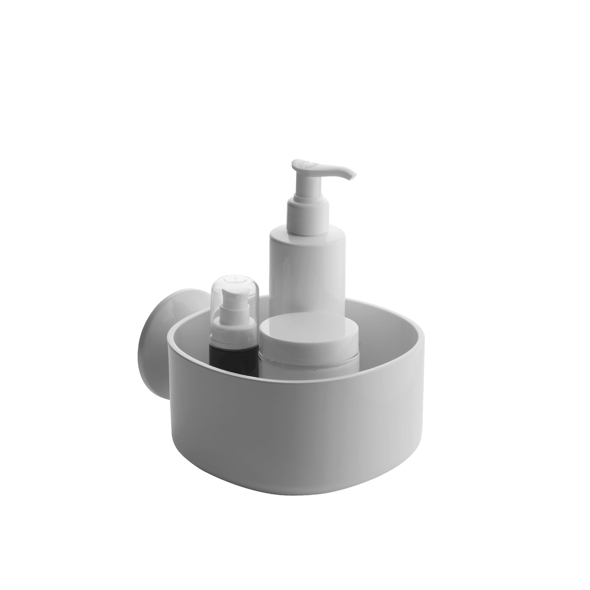 Alessi ''Birillo'' Shower/Bathroom Caddy With Suction Cup, White - Pl16 W