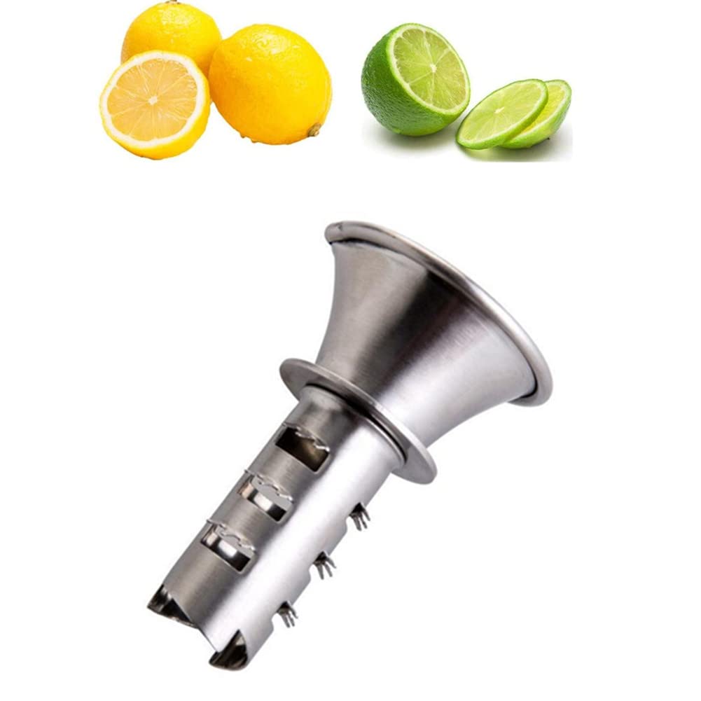 Stainless Steel Manual Lemon Juicer Squeezer Reamer, Hand Held Citrus Juicer And Orange Pourer