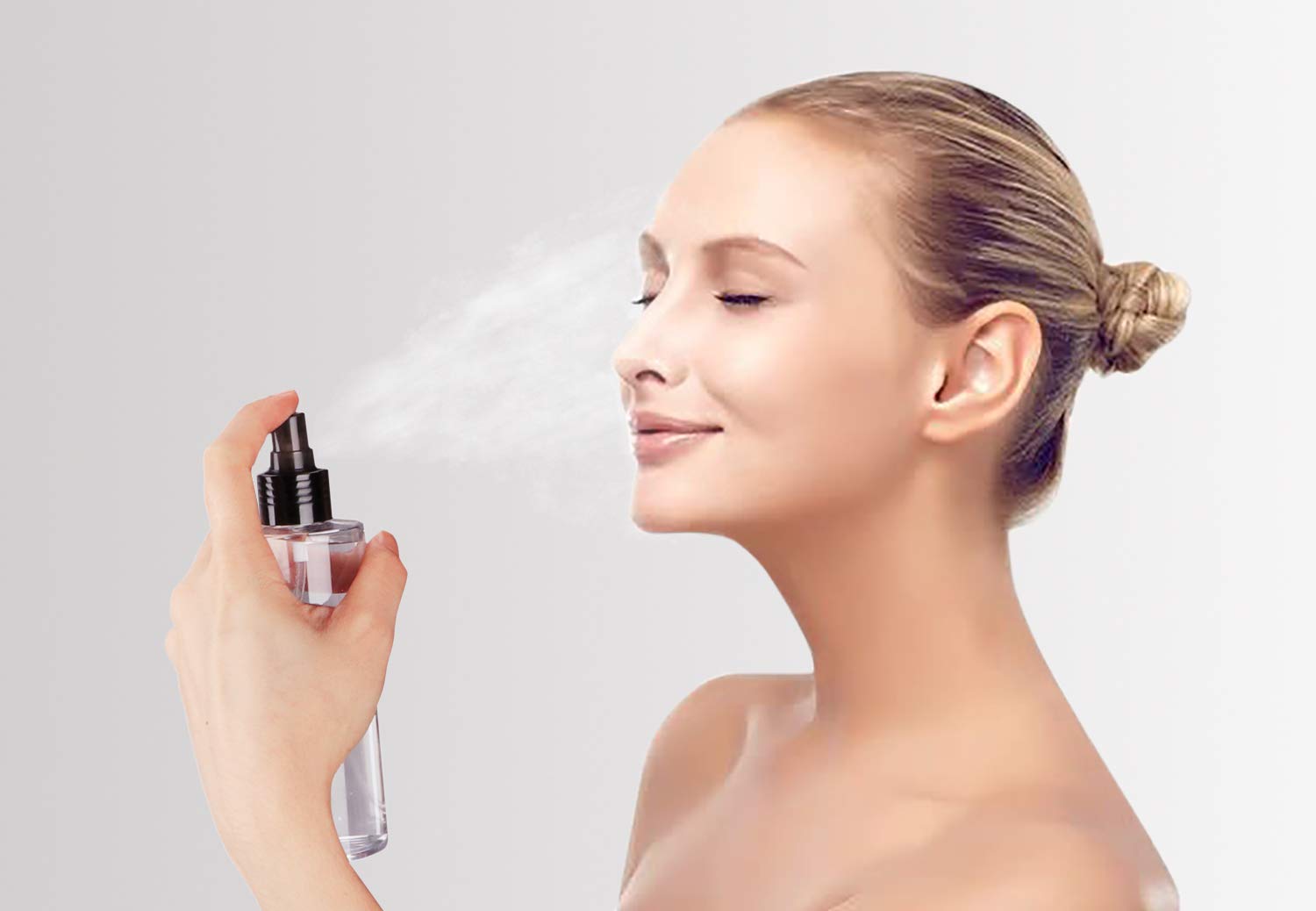 Yebeauty Empty Spray Bottles For Essential Oils, 4Oz Refillable Clear Plastic Misting Spray Bottles Atomizer Fine Mister Spray B