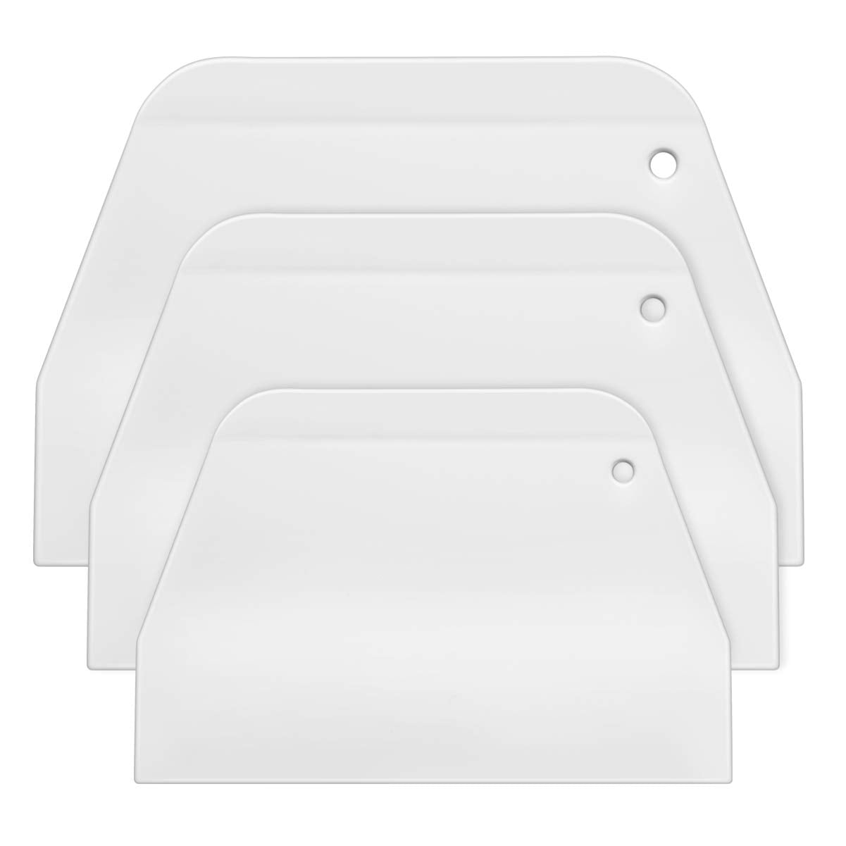 Hemoton 3Pcs Silicone Cake Scraper Set Cake Scraper Cake Smoother Icing Scraper Decorating Comb Icing Smoother Cake Smoother Scr