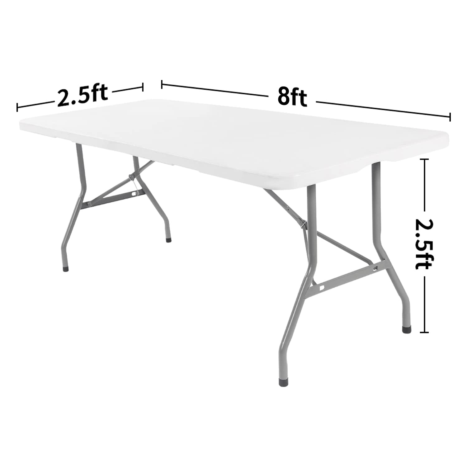 Peomeise 8Ft Spandex Table Cover Rectangular Stretch Spandex Tablecloth (Turquoise,8Ft)