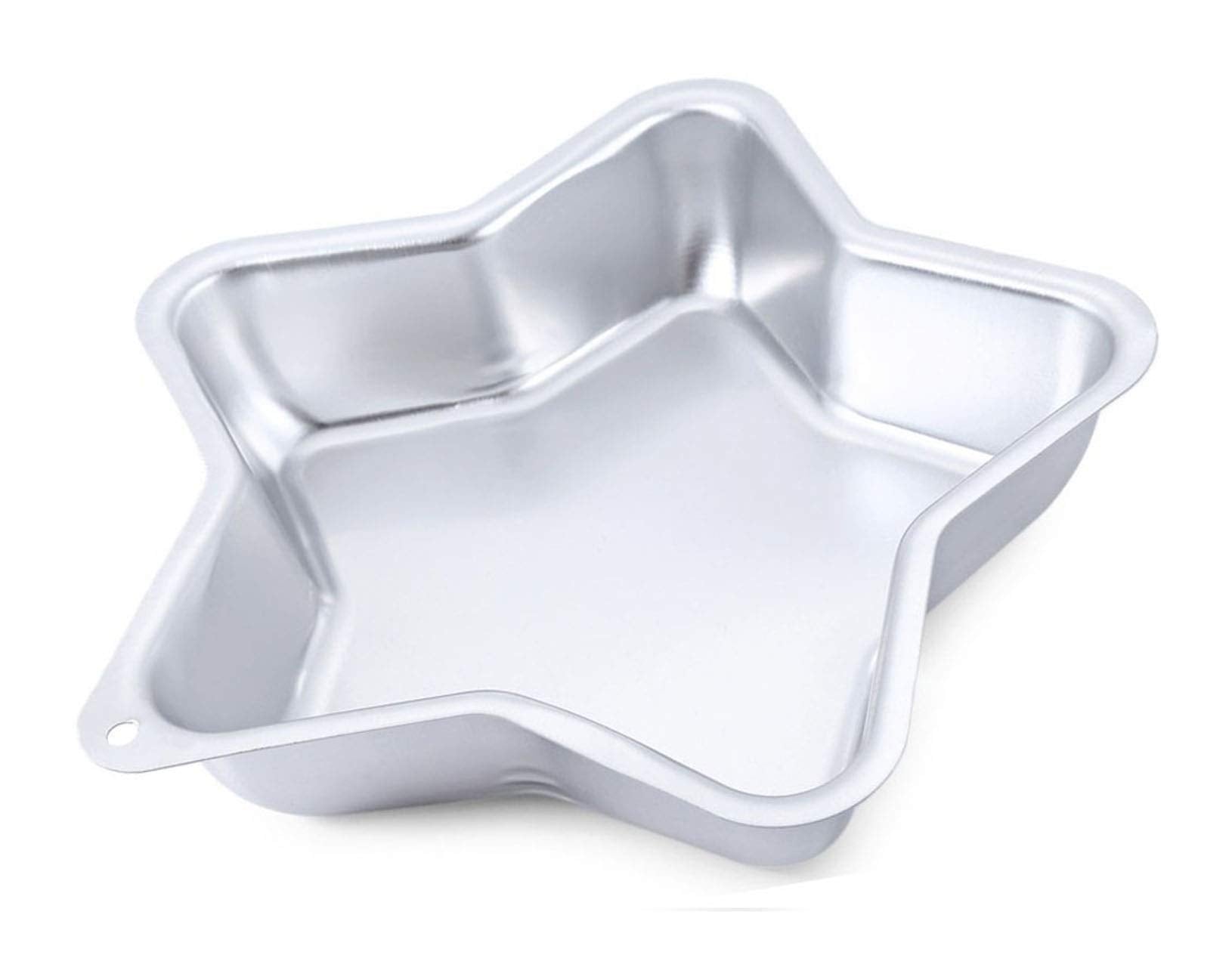 Zdywy 8.5 Inch Five-Pointed Star Pentagram Shaped Aluminum 3D Baking Mould Cake Mold Tin Birthday Cake Pan - Star