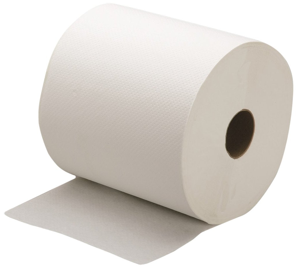 SKILCRAFT 8540-01-592-3324 Recycled Fiber Single-Ply Continuous Roll Paper Towel, 800 Length x 8 Width, White (Box of 6)