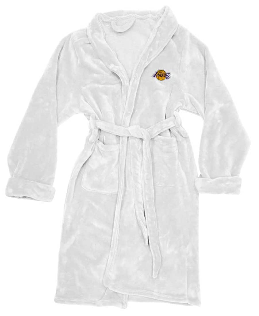 Lakers OFFIcIAL NBA Mens LXL Silk Touch Bath Robe 26 x 47(D0102H94Dc7)