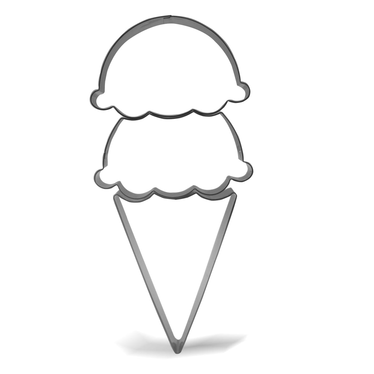 Keewah Stackable Ice Cream Cone Cookie Cutter Set, 3 Piece, Stainless Steel