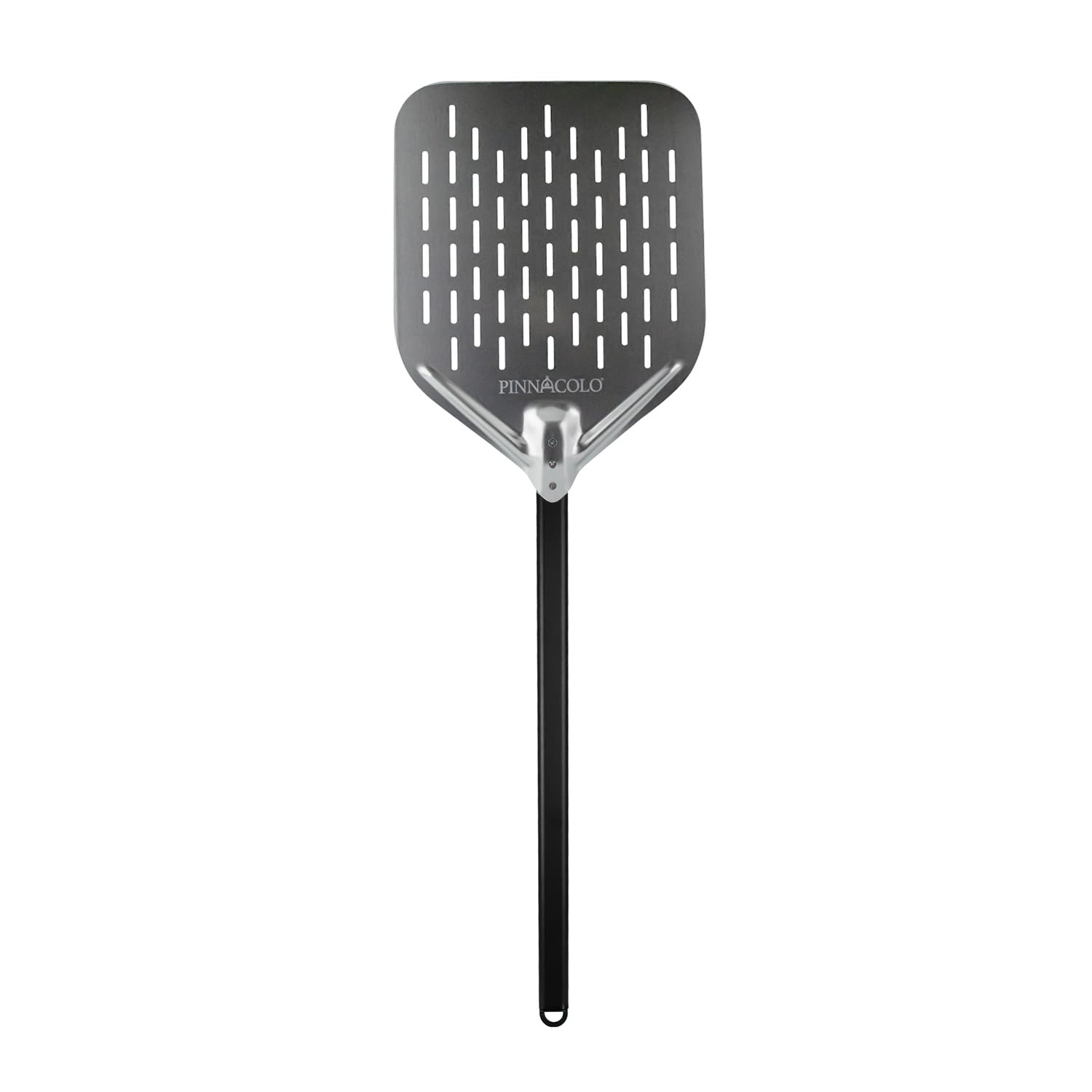 Pinnacolo 12 Inch Perforated Aluminum Pizza Peel With Handle - Lightweight And Easy To Use, Perfect For Homemade Pizza, Bread, A