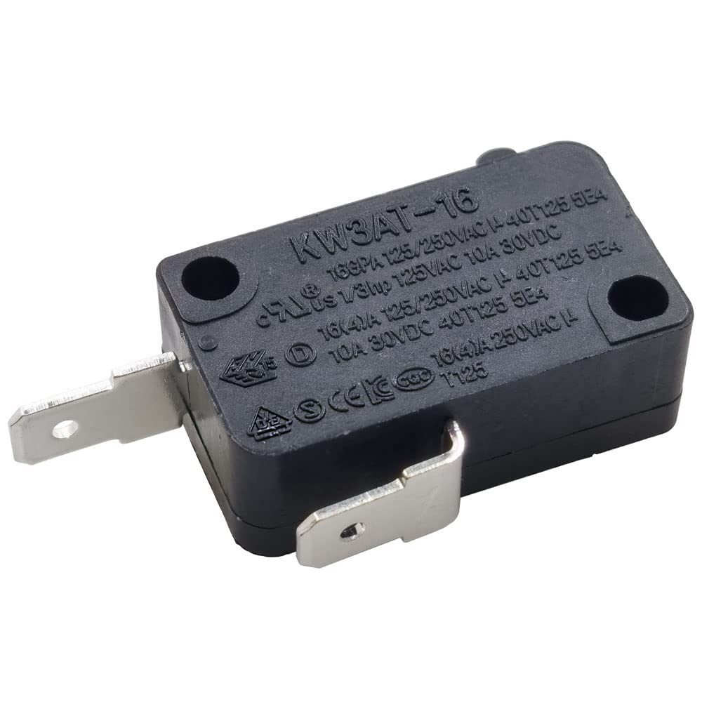 Yoiilnz Kw3A Microwave Oven Door Interlock Switch 16A 125Vac/250Vac Microwave Oven Replacement Part Door Switch(2 Normally Close