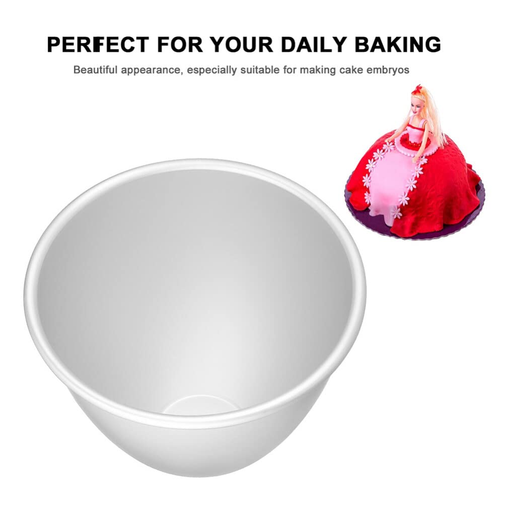 Doll Cake Pan Doll Dress Cake Pan Mold Princess Skirt Cake Mold Non Stick Semicircle Dessert Mold Baking Supplies For Home Party