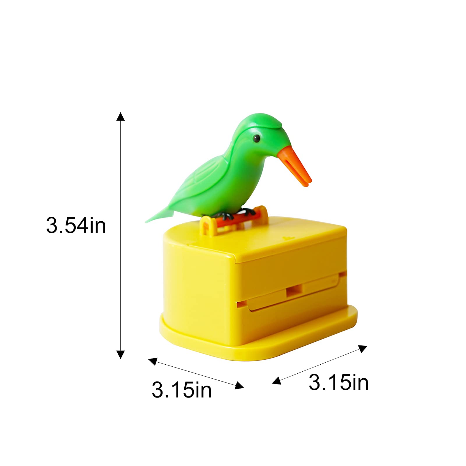 Woodpecker Toothpick Dispenser Little Bird Push-Type Automatic Toothpick Holder With A Toothpick Box Portable Plastic Kitchen De
