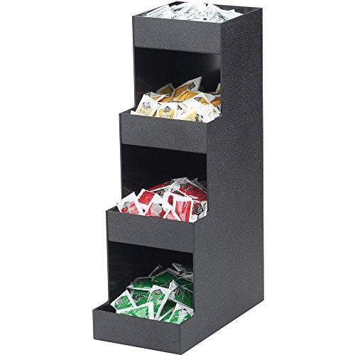 Cal-Mil 1261 Classic Tier Condiment Display, 6.5'' Width X 12'' Depth X 20.5'' Height, Black