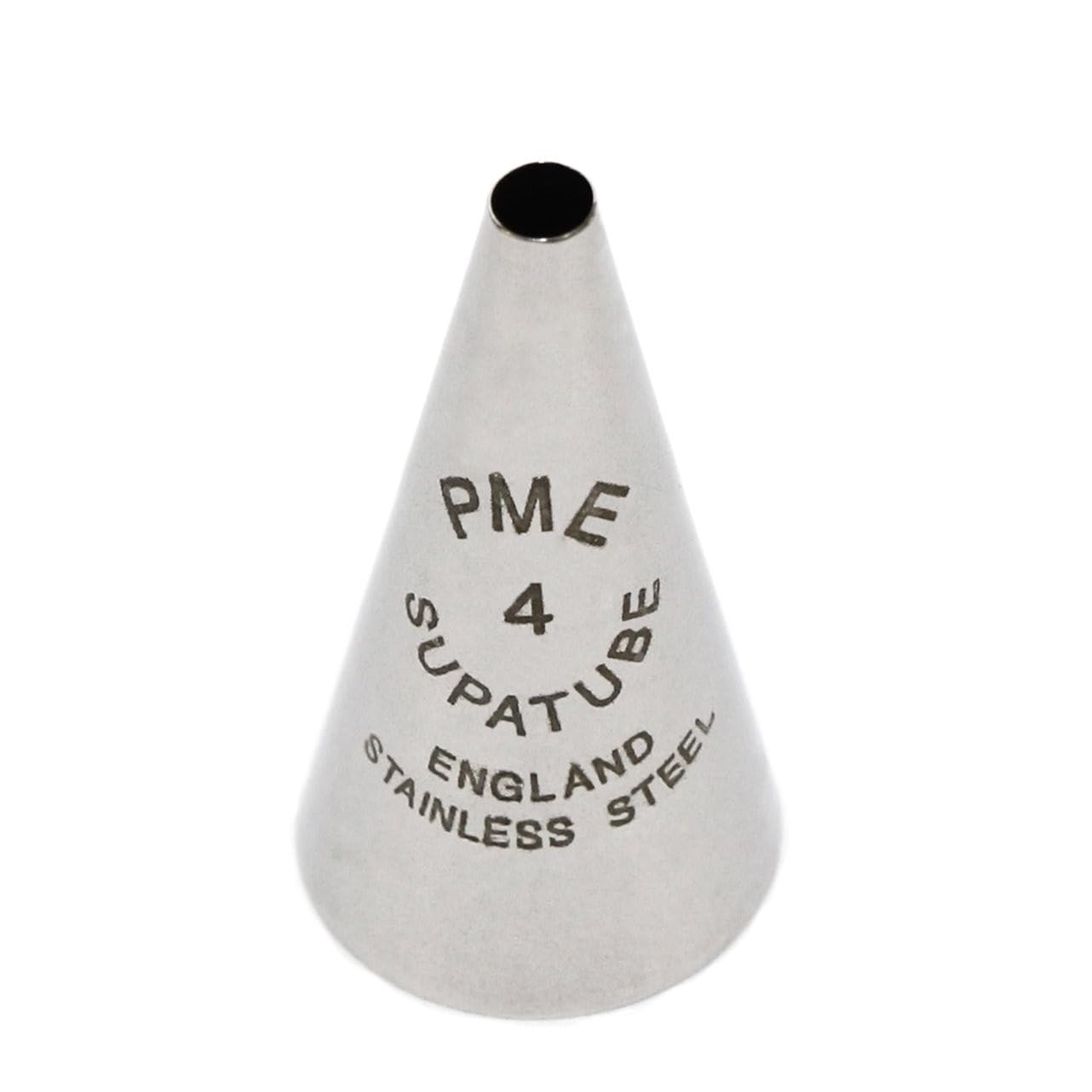 Pme Seamless Stainless Steel Supatube Decorating Tip, Writer, No. 4