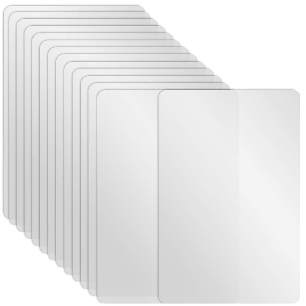 Neworkg 17 Pack Plastic Placemats Table Mats, Heat Resistant Transparent Table Placemat, Washable Dining Or Kitchen Table Mat, 1