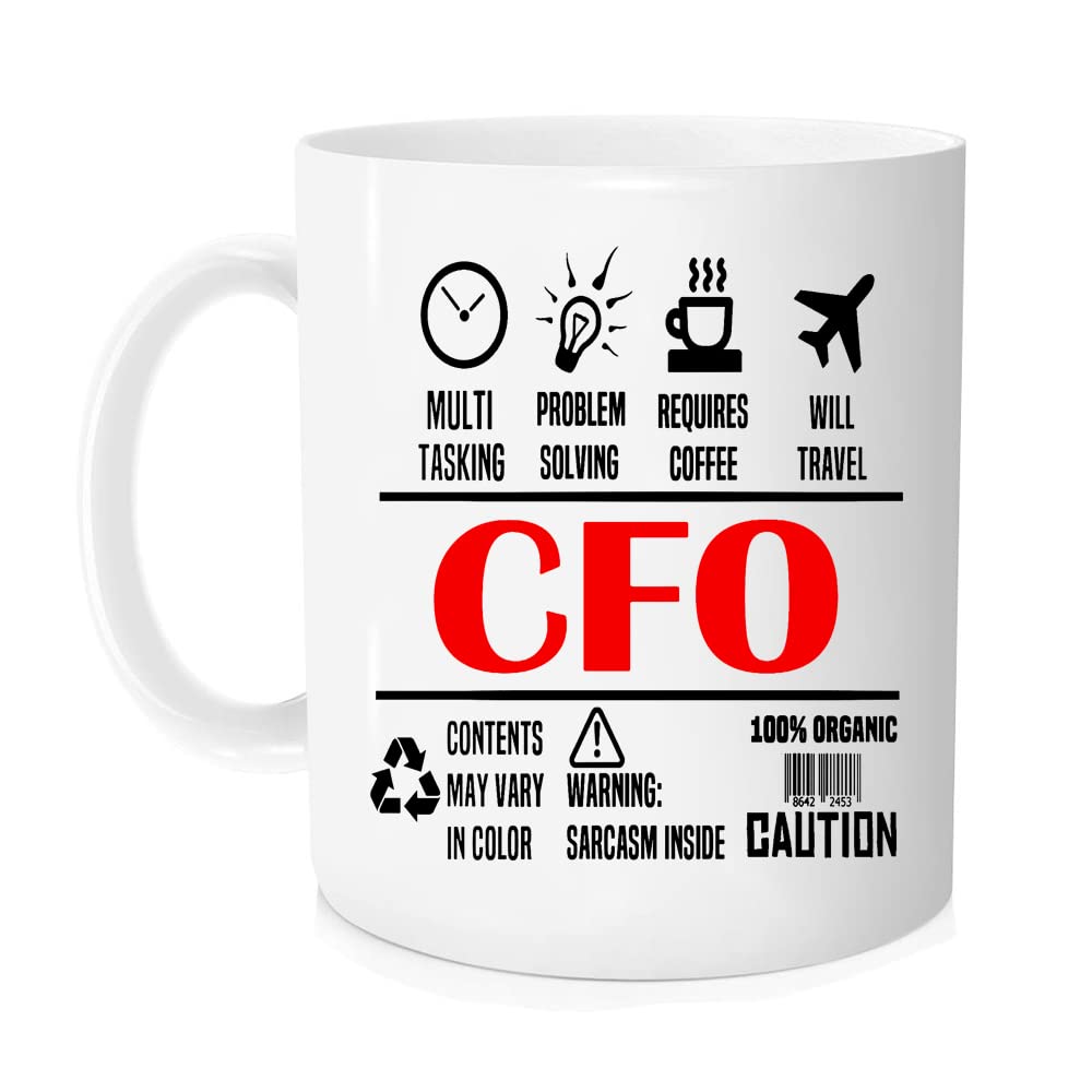 Funny Coffee Mug, Chief Financial Officer Mug, Unique CFO Professional Gifts, Chief Financial Officer Daily Work Gift, Gifts for