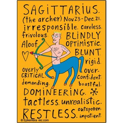 Sagittarius Naughty Clayboys - Rectangle Magnet